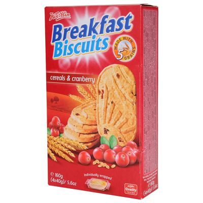 Breakfast biscuit cereals & cranberry