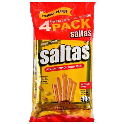 ŠTAPIĆI SALTAS KIKIRIKI 40g 4/1