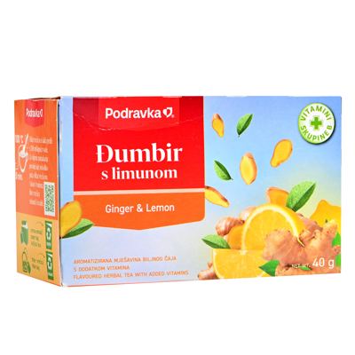 ČAJ VRUĆI ĐUMBIR S LIMUNOM 40g