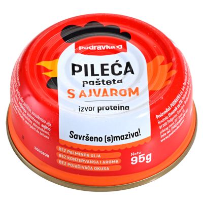 PAŠTETA PILEĆA S AJVAROM 95g