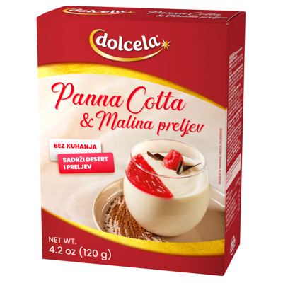 PRELJEV PANNA COTA&MALINA 120g