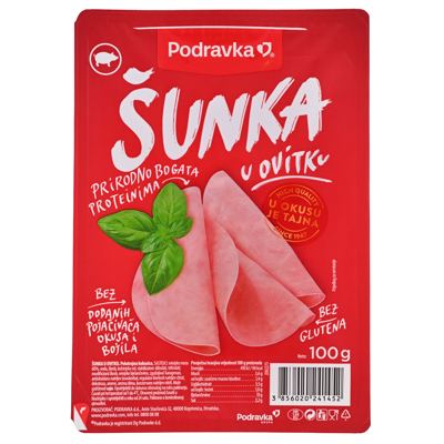 ŠUNKA U OVITKU 100g PODRAVKA