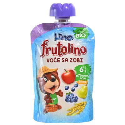 FRUTOLINO VOĆE SA ZOBI POUCH 100g