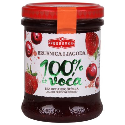 VOĆNI NAMAZ BRUSNICA I JAGODA 220g