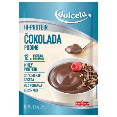 PUDING ČOK.PROT.35g DOLCELA