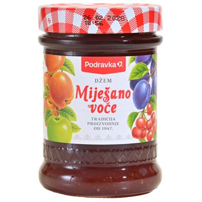 DŽEM MEŠANO VOĆE 360GR PODRAVKA