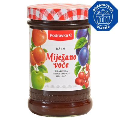 DŽEM MIJEŠANO VOĆE STAKLENKA 690g PODRAVKA