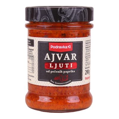 Podravka Ajvar ljuti od peč.paprike 290g