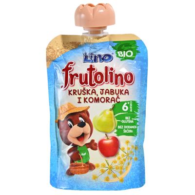 HRANA DEČIJA FRUTOLINO BIO KRU.JAB.I KOMOR.POUCH 100GR PODRAVKA