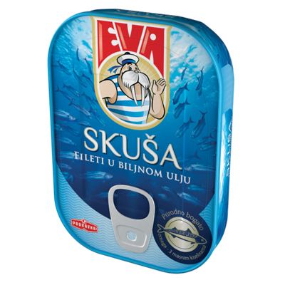 SKUŠA EVA FILET U BILJNOM ULJU 100g ocij.mase 70g