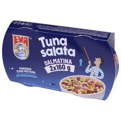 TUNA SALATA DALMATINA 2X160 g EVA