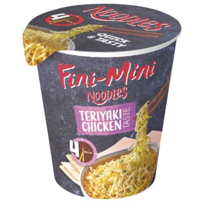 FINI MINI NOODLES TERIYAKI CHICKEN 65G,(8) PODRAVKA