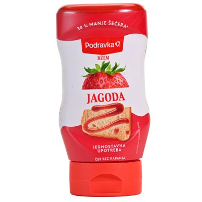 PODRAVKA SQUEEZE DŽEM JAGODA 330G