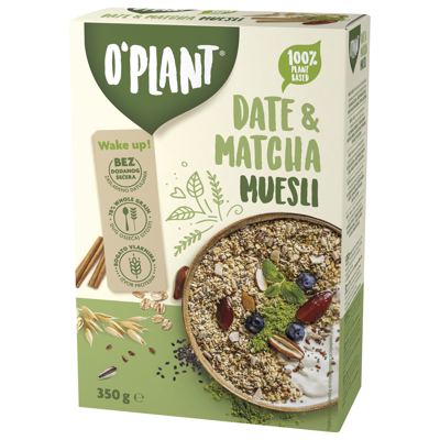 MUESLI DATE&MATCHA 350GR OPLANT