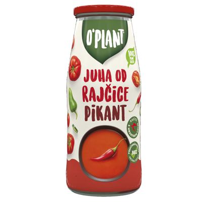 JUHA RAJČICA PIKANT 420 g O'PLANT