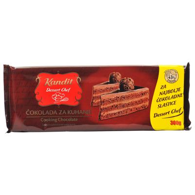 ČOKOLADA ZA KUVANJE DESSERT CHEF 300GR KANDIT