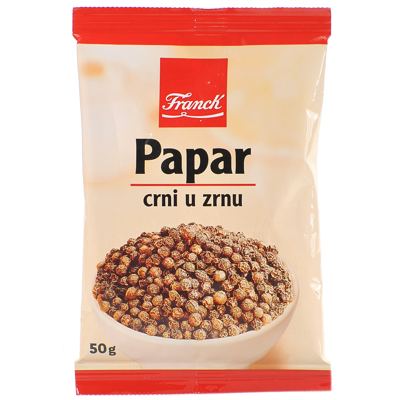 PAPAR CRNI ZRNO 50G FRAN.