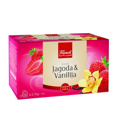 N-ČAJ FRANCK 55G JAGODA/VANILIJA OMOT -10/1-