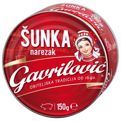 ŠUNKA NAREZAK 150g GAVRILOVIĆ