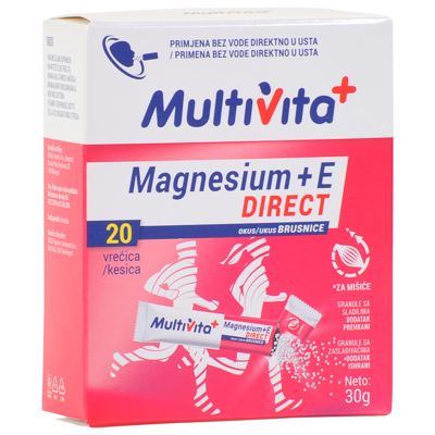 MULTIVITA MAGNEZIUM+E DIREKT 20KES 6.6GR