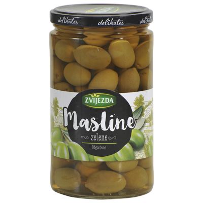 MASLINE 700g ZELENE ZVIJEZDA-OCIJEĐENA MASA 400g