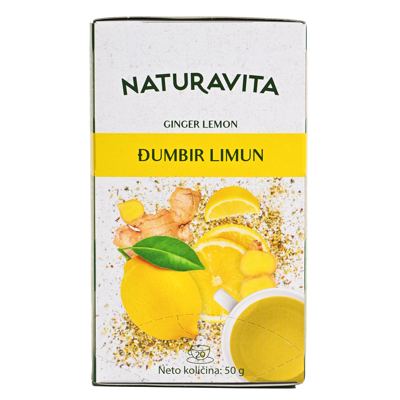 ČAJ NATURAVITA ĐUMBIR/LIMUN 20X2,5g