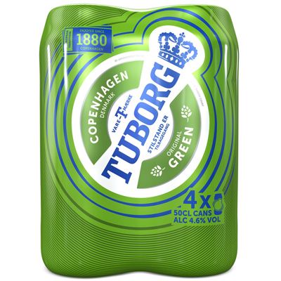 PIVO TUBORG GREEN 4 PACK LIM 0.50L