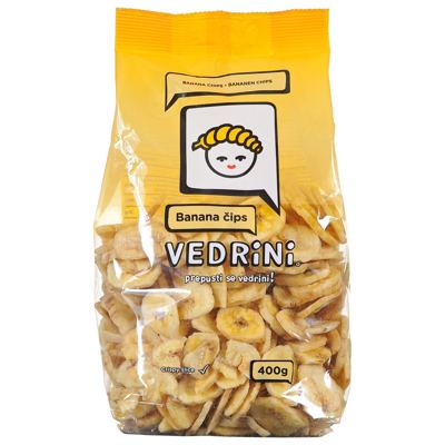 BANANA CIPS 400 G VEDRINI