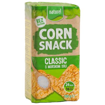 SNACK CORN NATUREL 100G CLASSIC S MORSKOM SOLI