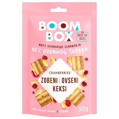 BOOM BOX ZOB.KEKSI BRUSNICA 50g