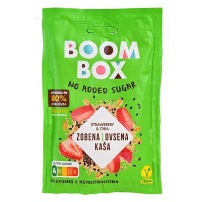KAŠA ZOBENA BOOM BOX 60G JAGODA - CHIA