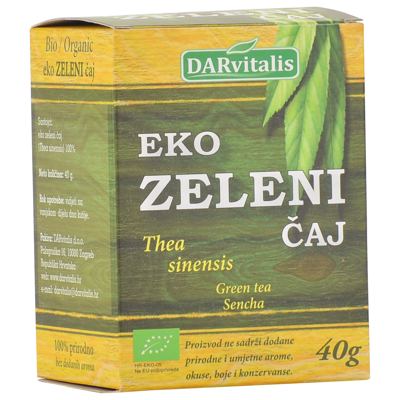 ČAJ DARVITALIS ZELENI BIO 40 g