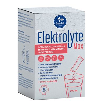 GreenLab Elektrolyte max napit. 20x6 g