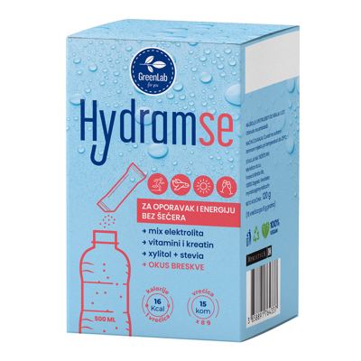 GreenLab Hydram se napit/breskva 15 kom.