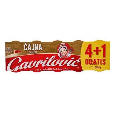 PAŠT.ČAJNA 50 g 4+1 GRATIS GAVRILOVIĆ