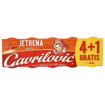 PAŠT.JETRE.50 g 4+1 GRATIS GAVRILOVIĆ