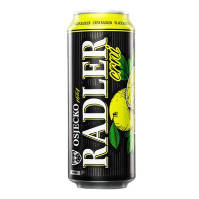 N-*PIVO OSJEČKO 0.50L BLACK RADLER -24/1- LIMENKA