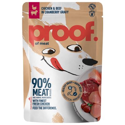 MR.PROOF PILETINA I GOVEDINA U SOSU OD BRUSNICE 100GR