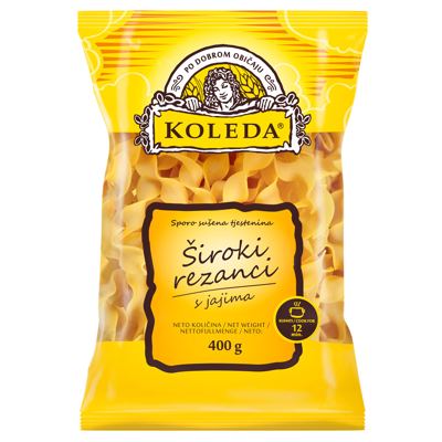 TIJE REZ ŠIROKI JAJA 400G KOLEDA