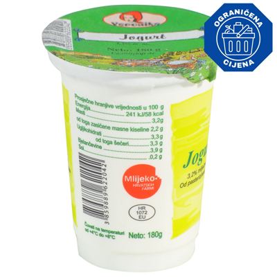 JOGURT ČVRSTI 3.2% MM 180G VERONIKA