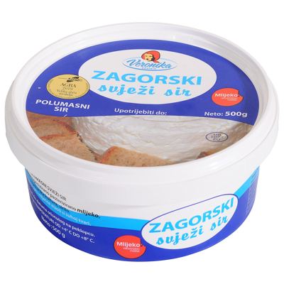 SIR SVJEŽI ZAGORSKI 500 gr POSUDICA VERONIKA