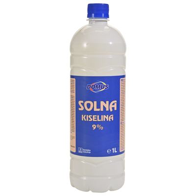 SOLNA KISELINA 1L ISPOD 9% DOMUS
