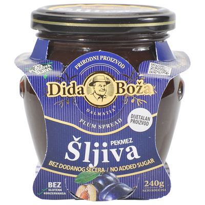 PEKMEZ DIDA BOŽA ŠLJIVA BEZ ŠEĆERA 240g HERMES