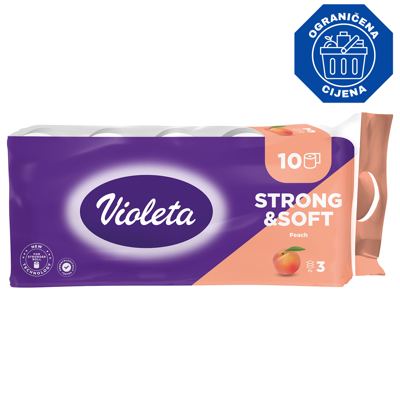 VIOLETA TOALETNI PAPIR 10/1 3-SL BRESKVA