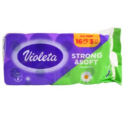 VIOLETA TOALETNI PAPIR 16/1 3-SLOJNI KAMILICA