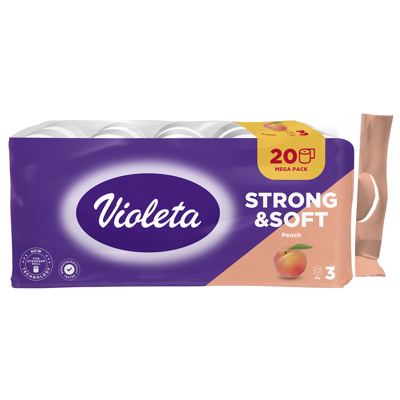 VIOLETA TOALETNI PAPIR 20/1 3SL.BRESKVA