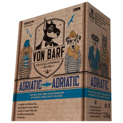 HRANA PSI VON BARF ADRIATIC 250 10x250g