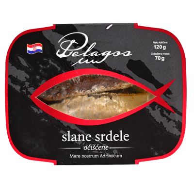 SRDELA SLANA OČIŠĆENA U SUN.ULJU 120G -12/1