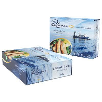 INĆUN JADRANSKI FILET PANIRANI 250G -8/1