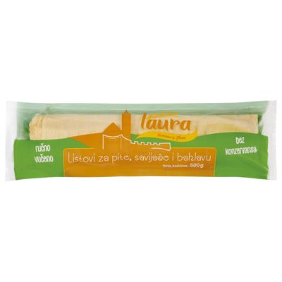 LISTOVI ZA PITE I SAVIJ 500g LAURA